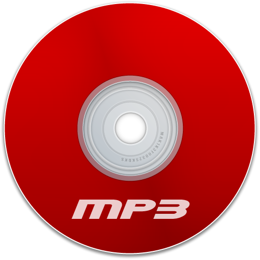 Mp3 Red Icon 512x512 png